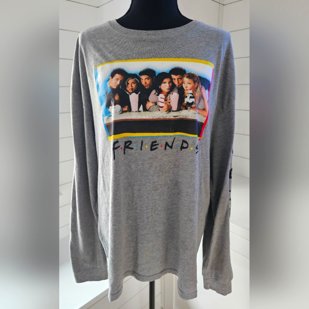 Gray Friends Long Sleeve Shirt NWOT